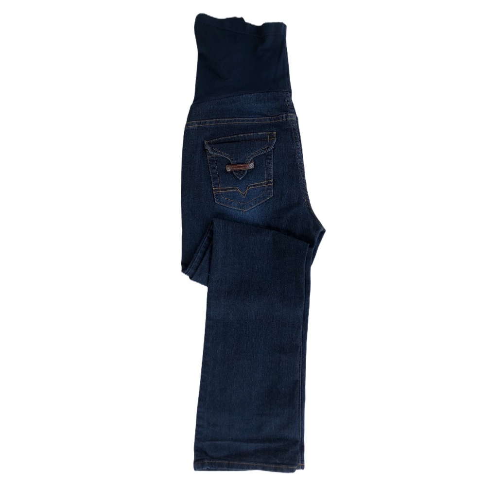 Bella Vida Boot cut Maternity Jeans Dark Wash Sz M